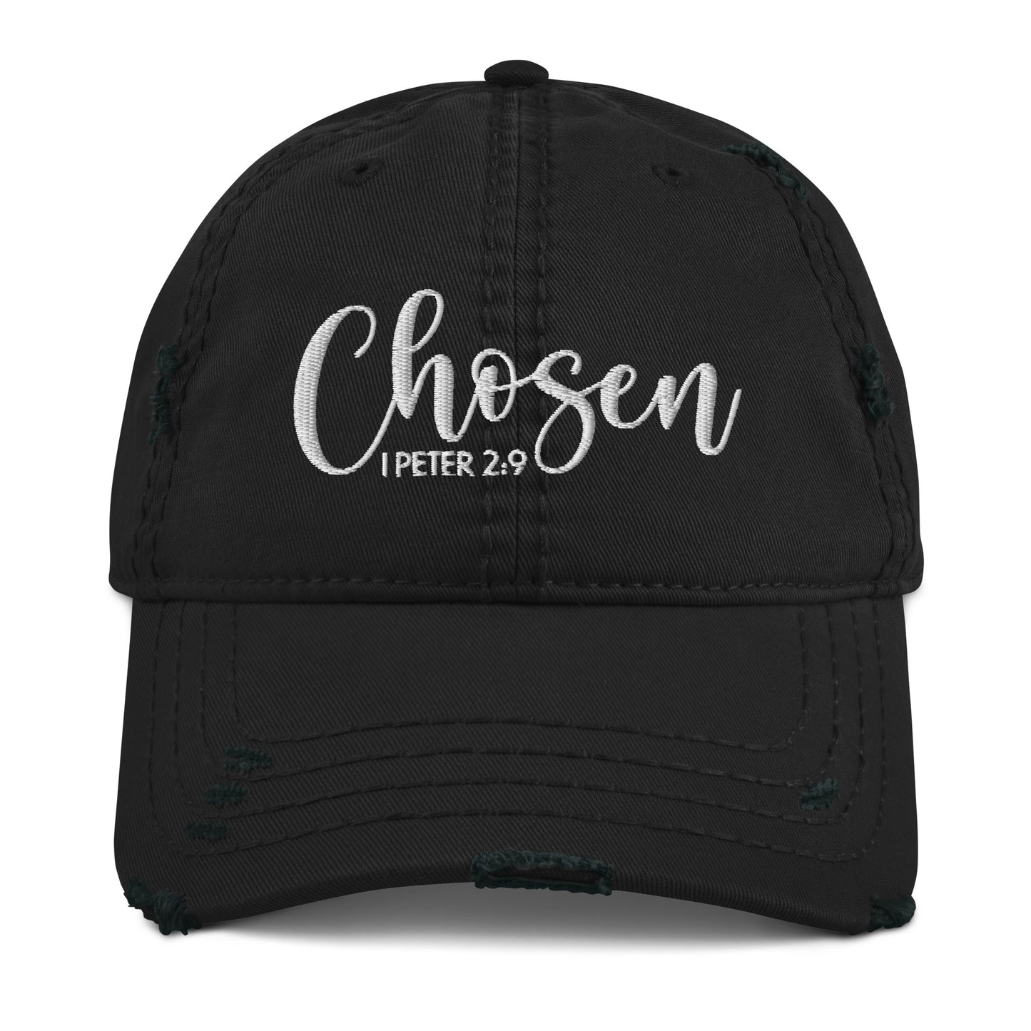 Chosen Distressed Dad Hat (Unisex) - Humble & Faithful Co.