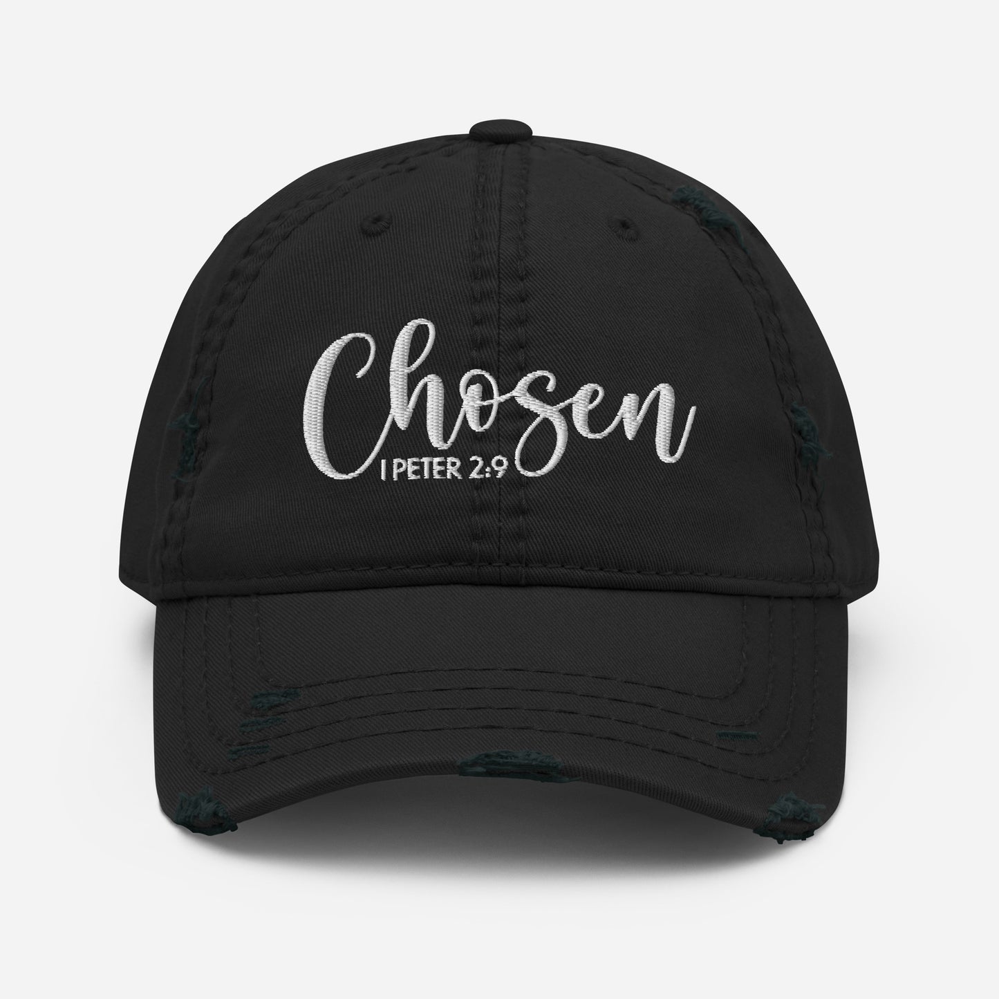 Chosen Distressed Dad Hat (Unisex) - Humble & Faithful Co.