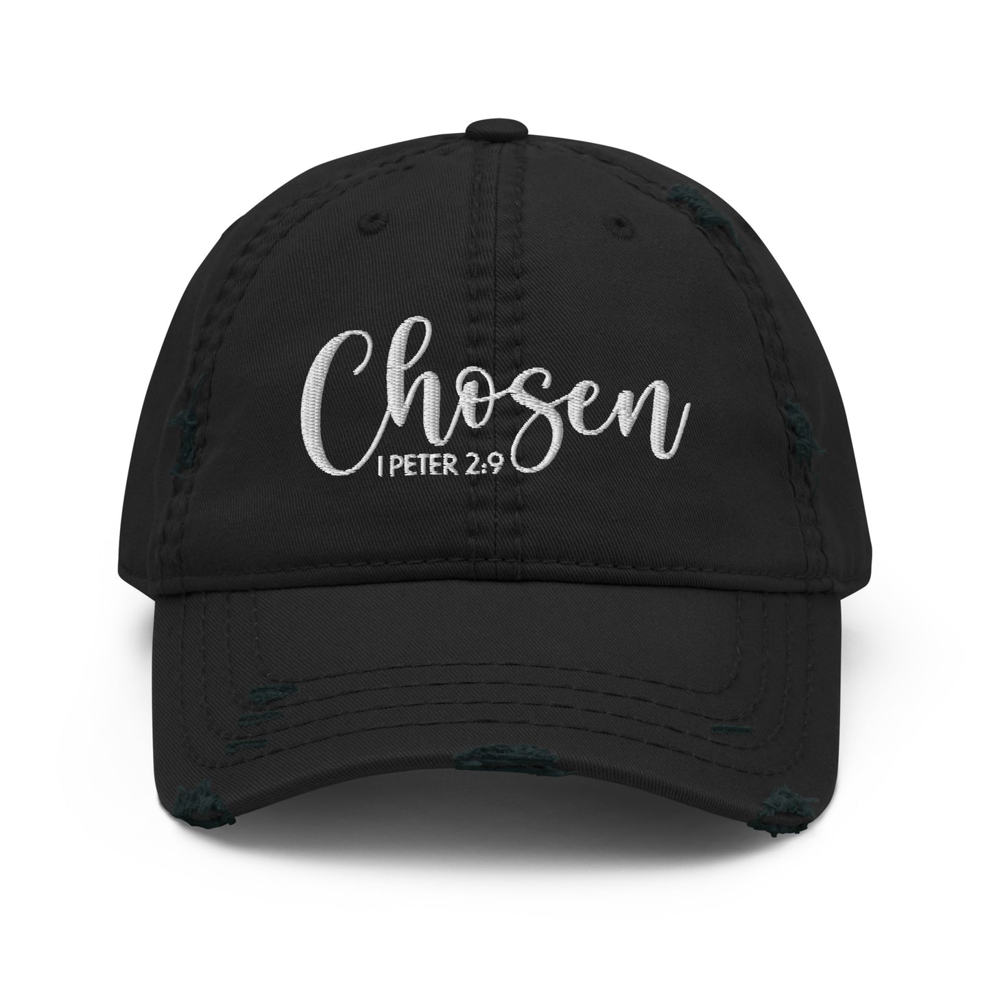Chosen Distressed Dad Hat (Unisex) - Humble & Faithful Co.