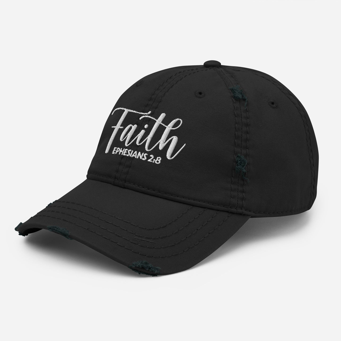 Faith Distressed Dad Hat (Unisex) - Humble & Faithful Co.
