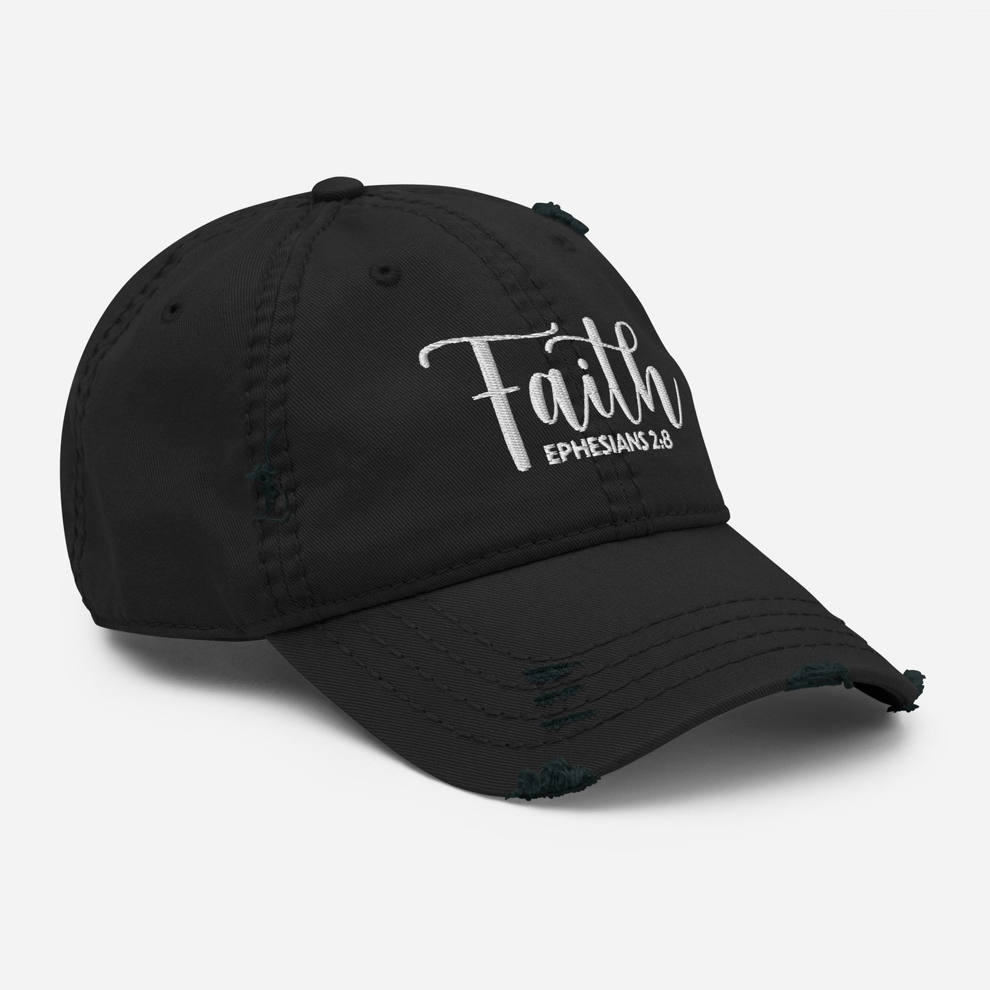 Faith Distressed Dad Hat (Unisex) - Humble & Faithful Co.
