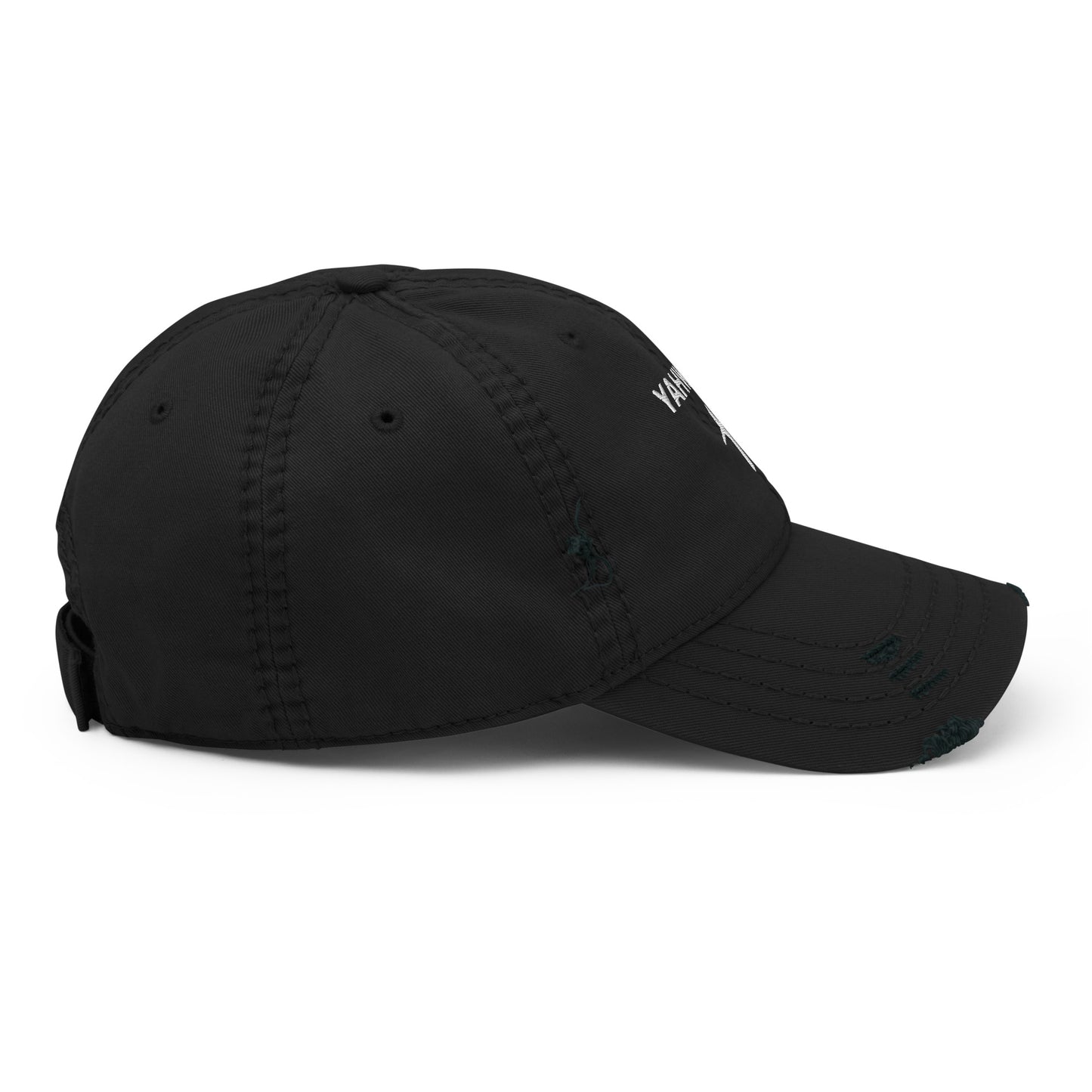 Distressed "Yahweh" Dad Hat (Unisex) - Humble & Faithful Co.
