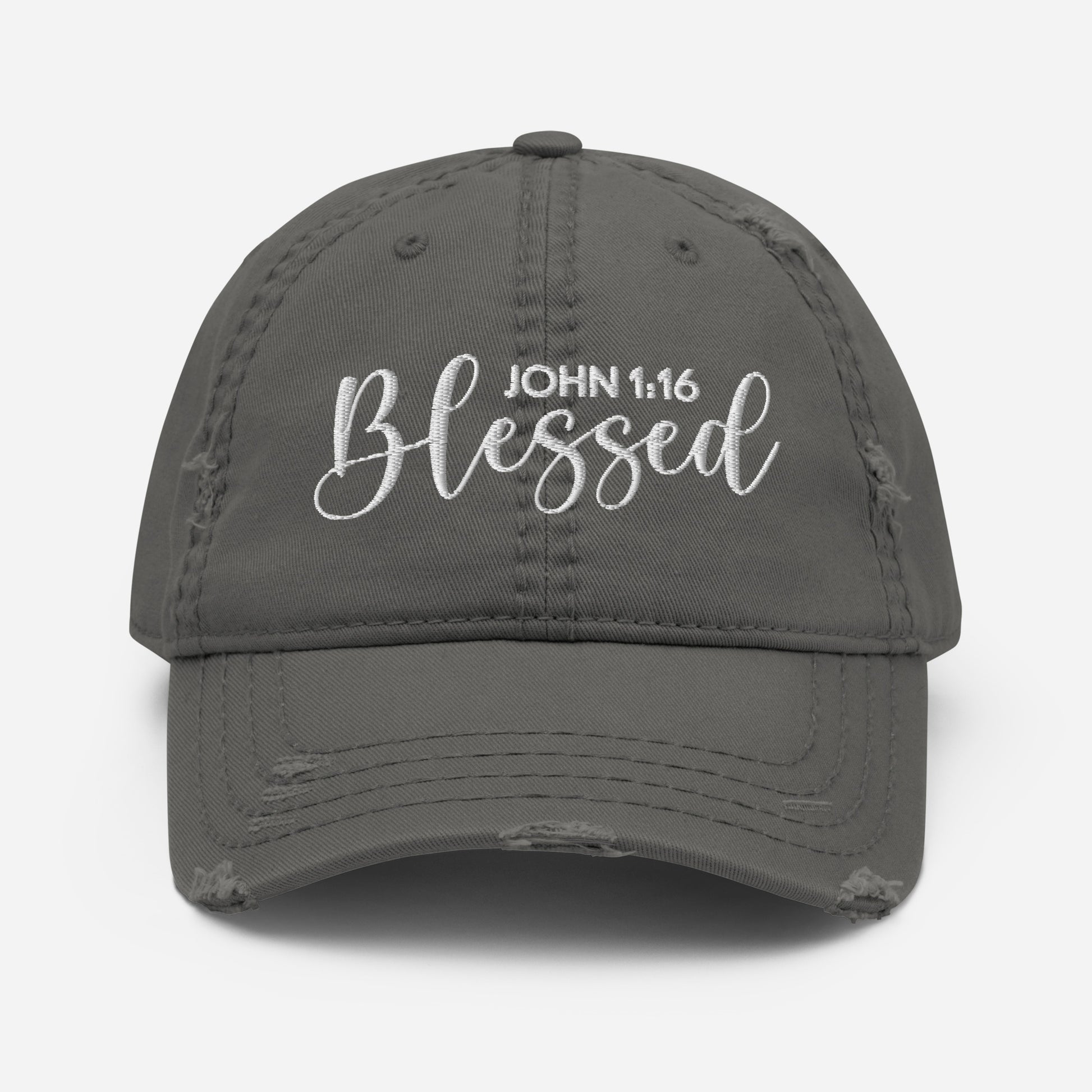 Blessed Distressed Dad Hat (Unisex) - Humble & Faithful Co.