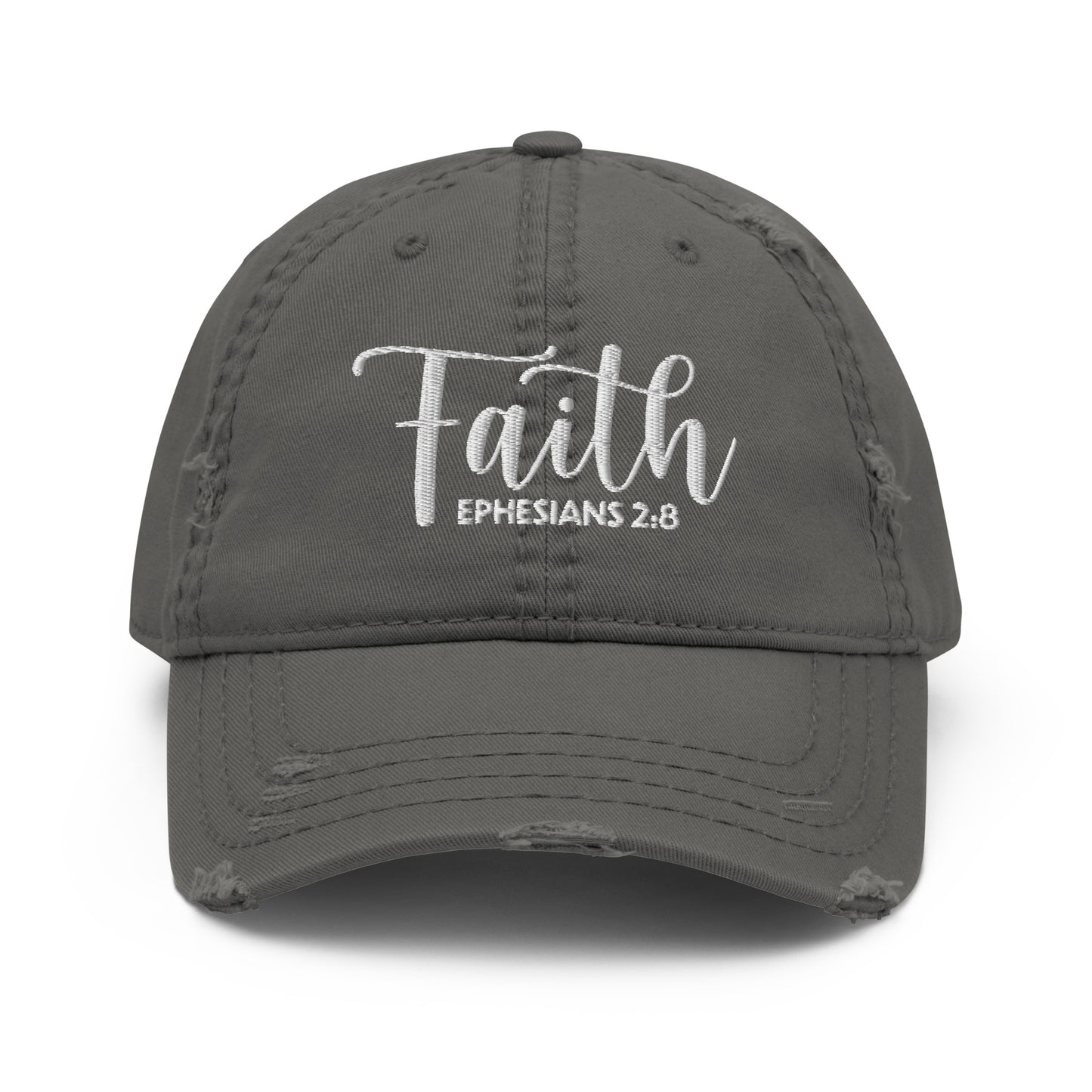 Faith Distressed Dad Hat (Unisex) - Humble & Faithful Co.
