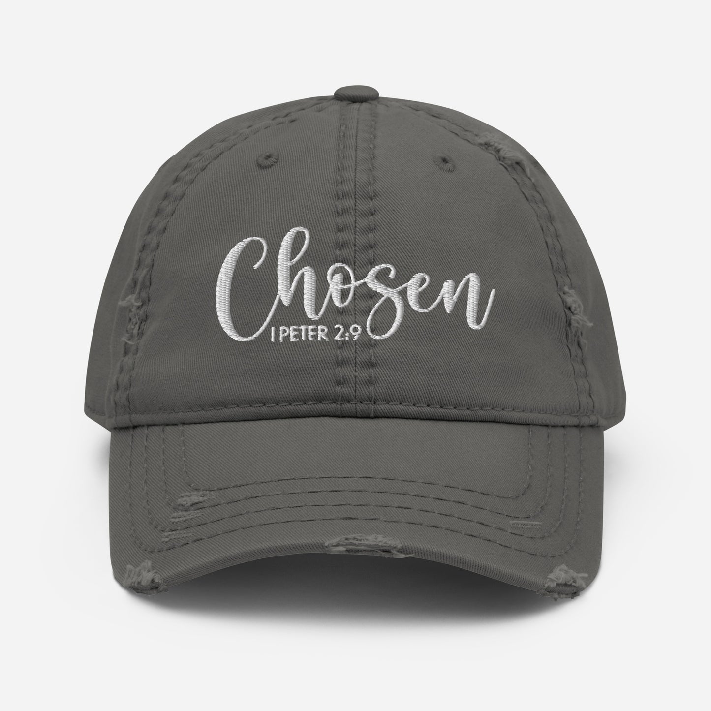 Chosen Distressed Dad Hat (Unisex) - Humble & Faithful Co.