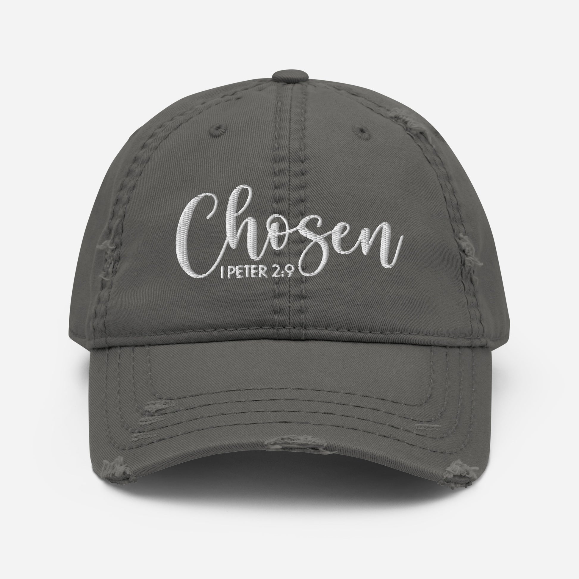 Chosen Distressed Dad Hat (Unisex) - Humble & Faithful Co.