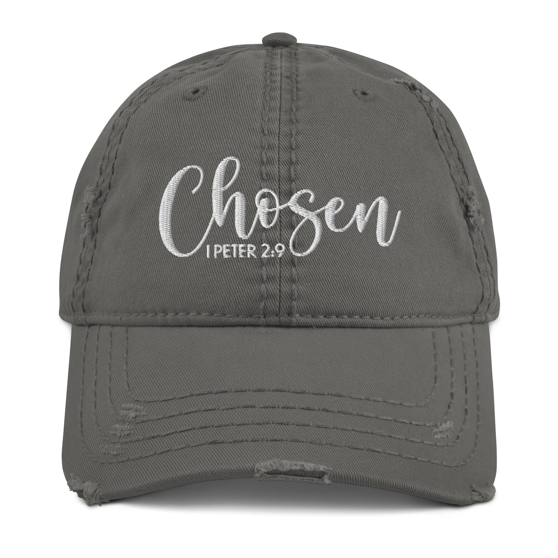Chosen Distressed Dad Hat (Unisex) - Humble & Faithful Co.