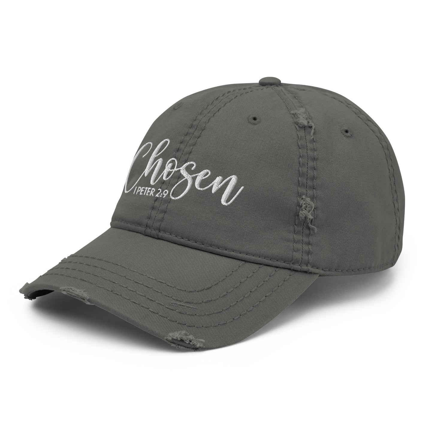 Chosen Distressed Dad Hat (Unisex) - Humble & Faithful Co.