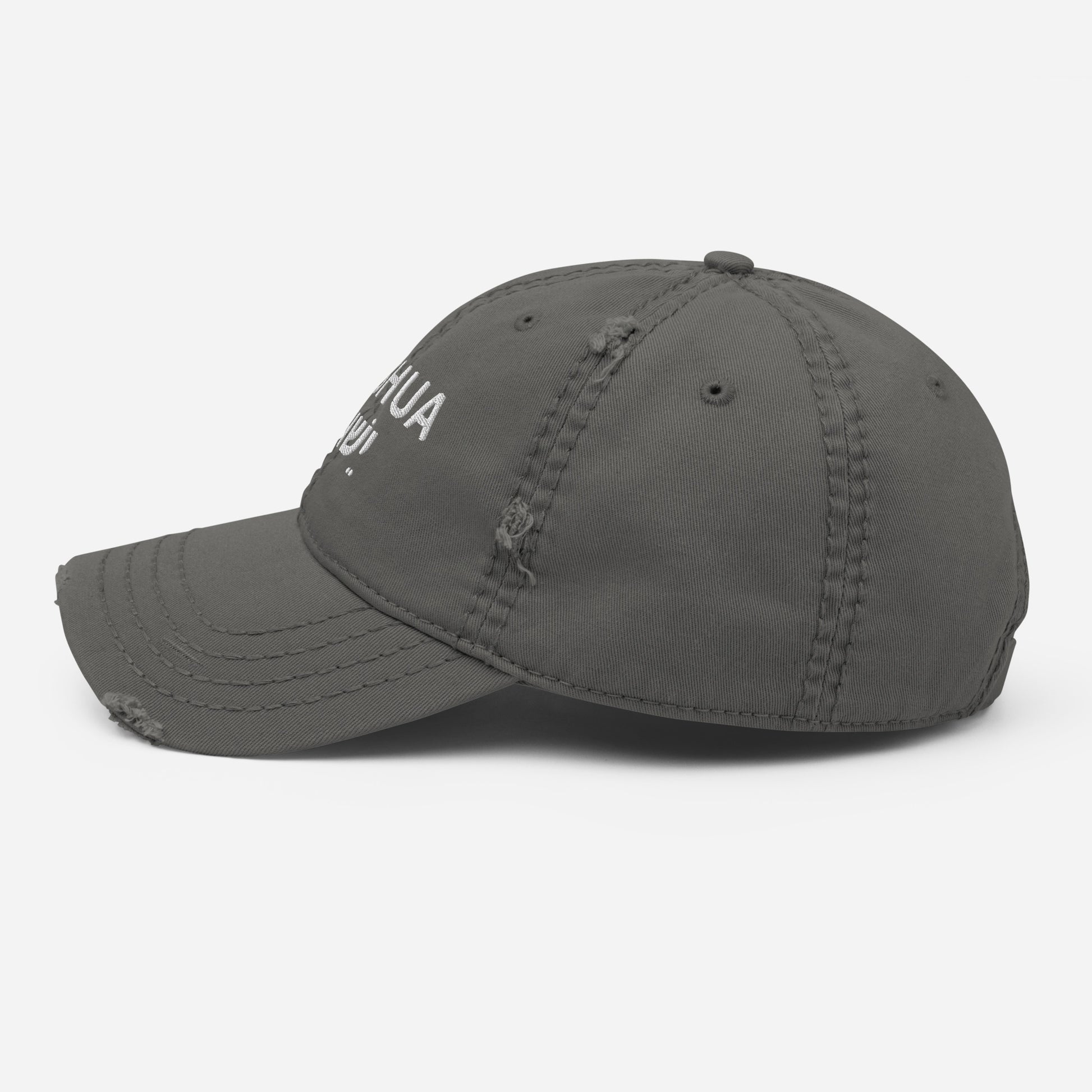 Distressed "Yeshua" Dad Hat (Unisex) - Humble & Faithful Co.