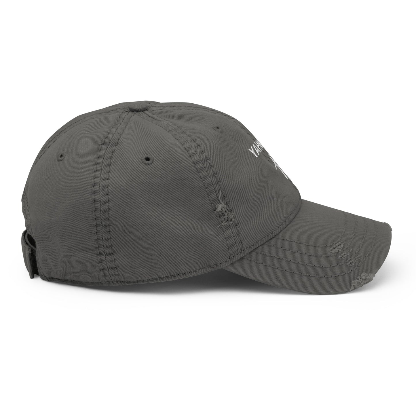 Distressed "Yahweh" Dad Hat (Unisex) - Humble & Faithful Co.