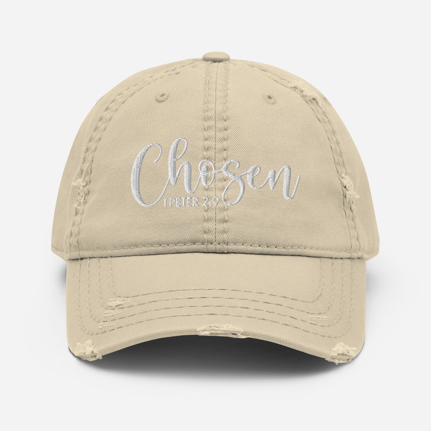 Chosen Distressed Dad Hat (Unisex) - Humble & Faithful Co.