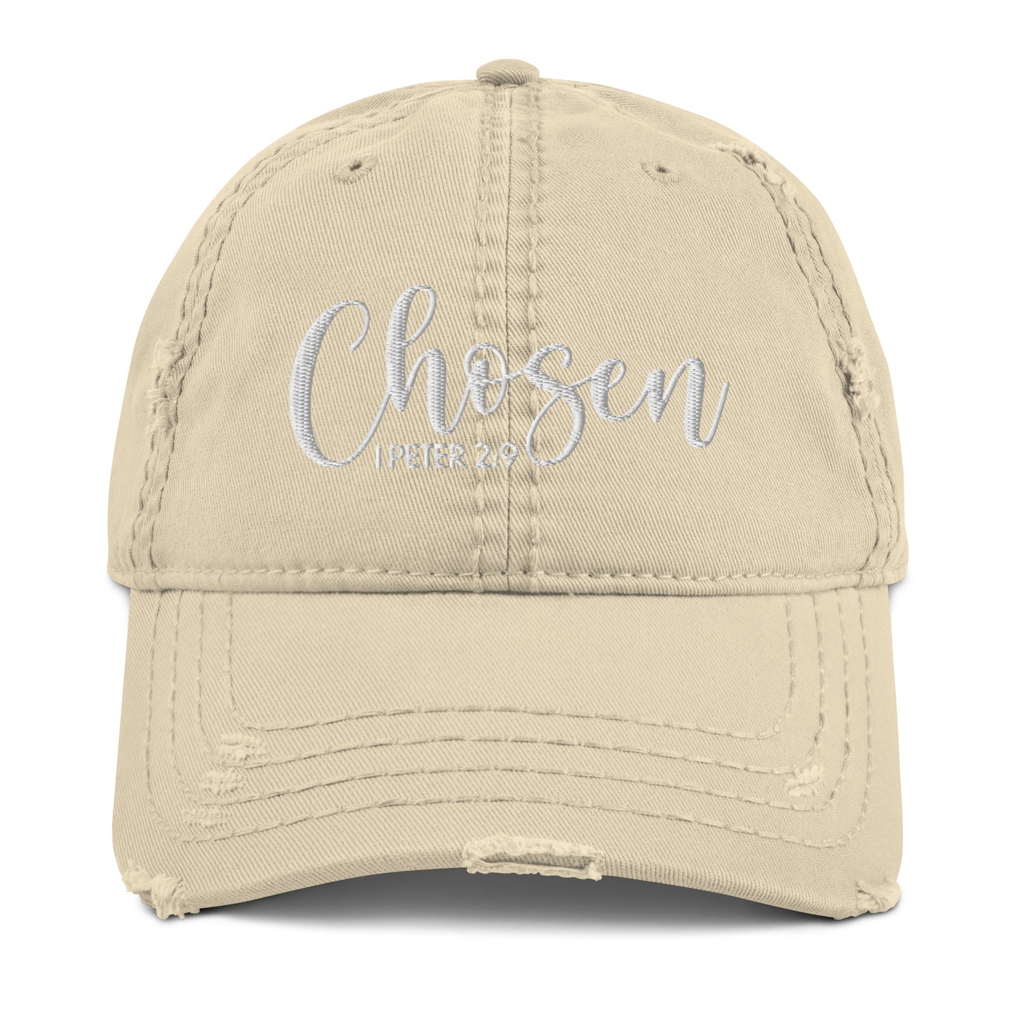 Chosen Distressed Dad Hat (Unisex) - Humble & Faithful Co.