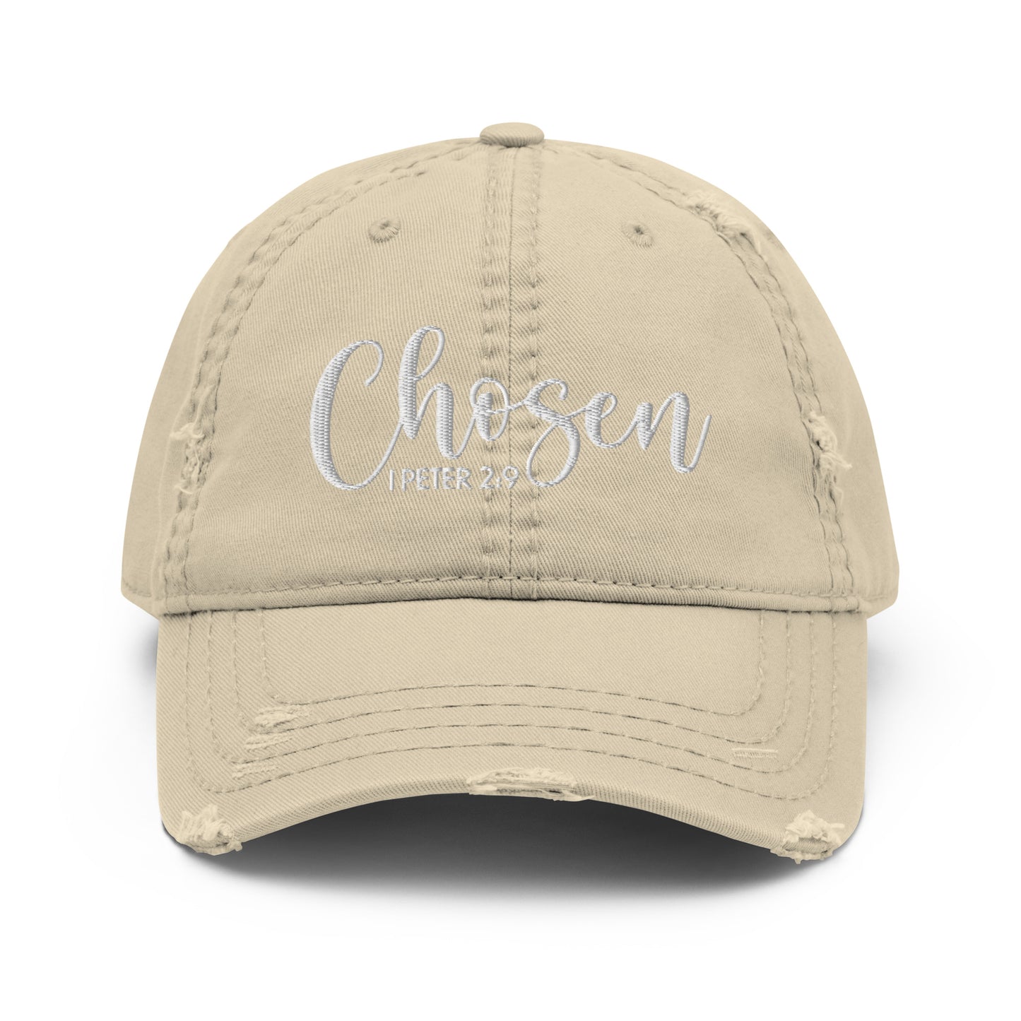 Chosen Distressed Dad Hat (Unisex) - Humble & Faithful Co.