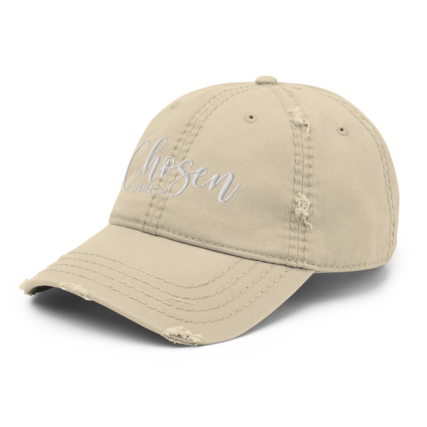 Chosen Distressed Dad Hat (Unisex) - Humble & Faithful Co.