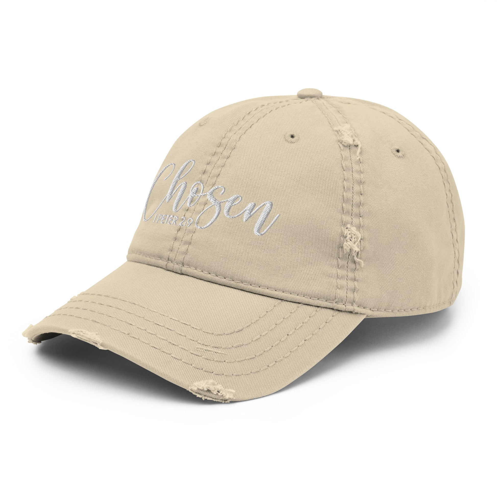 Chosen Distressed Dad Hat (Unisex) - Humble & Faithful Co.