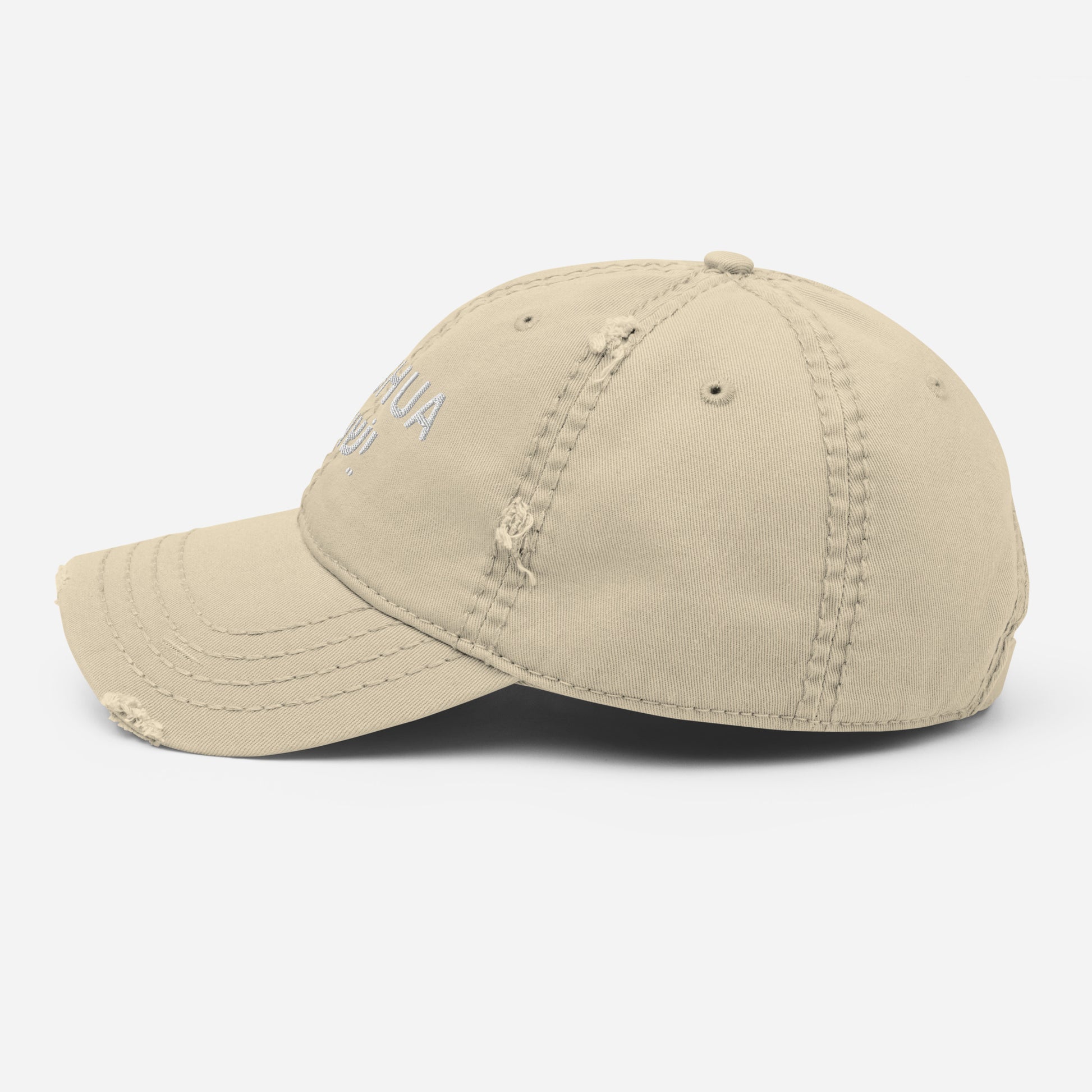 Distressed "Yeshua" Dad Hat (Unisex) - Humble & Faithful Co.