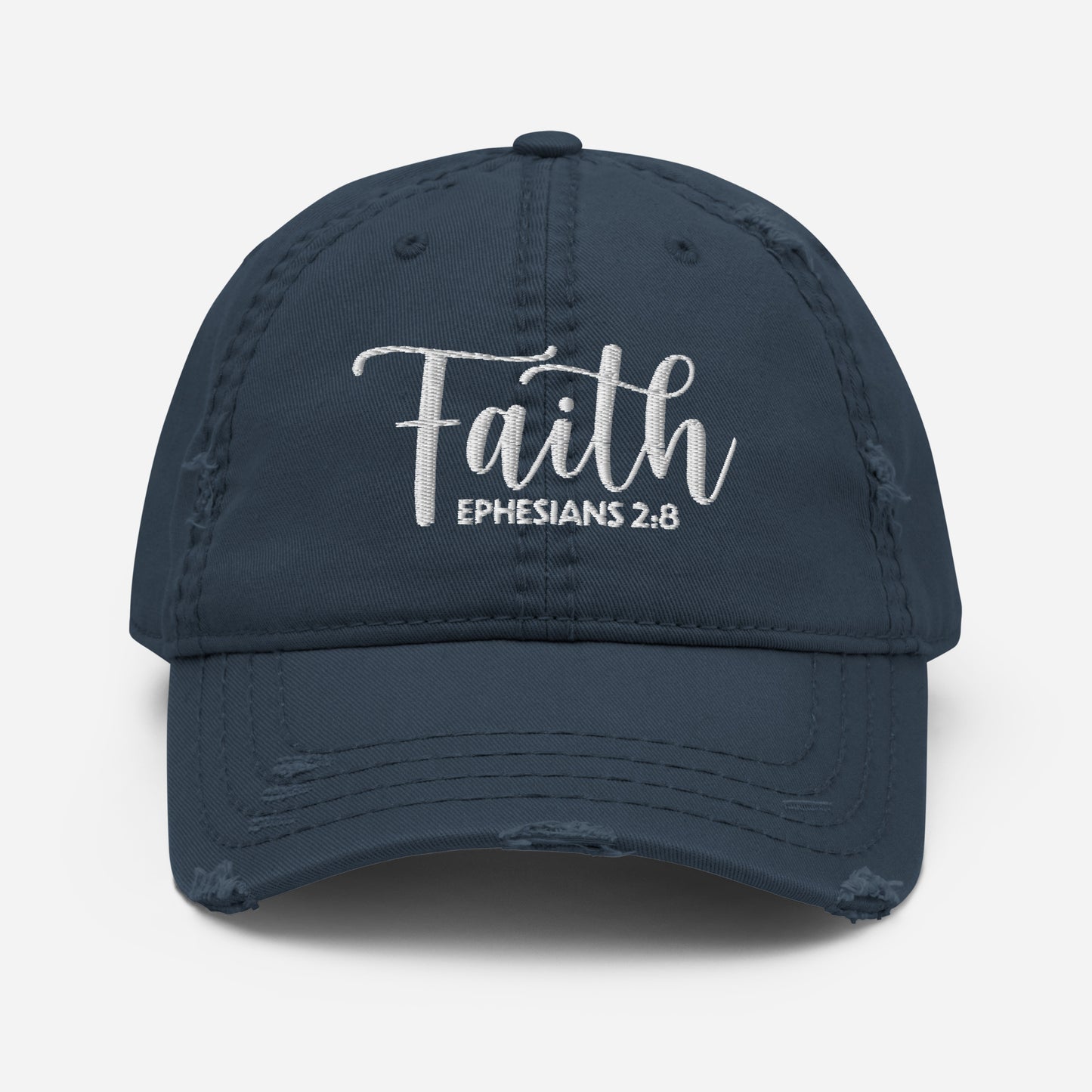 Faith Distressed Dad Hat (Unisex) - Humble & Faithful Co.