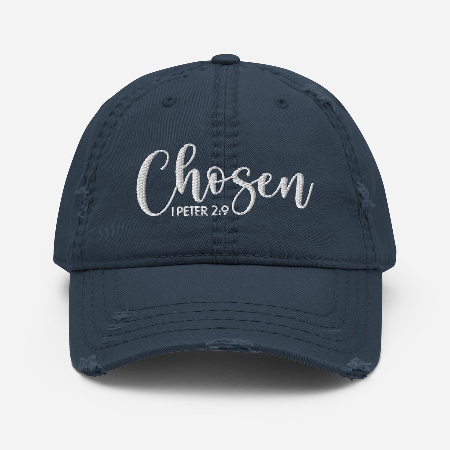 Chosen Distressed Dad Hat (Unisex) - Humble & Faithful Co.