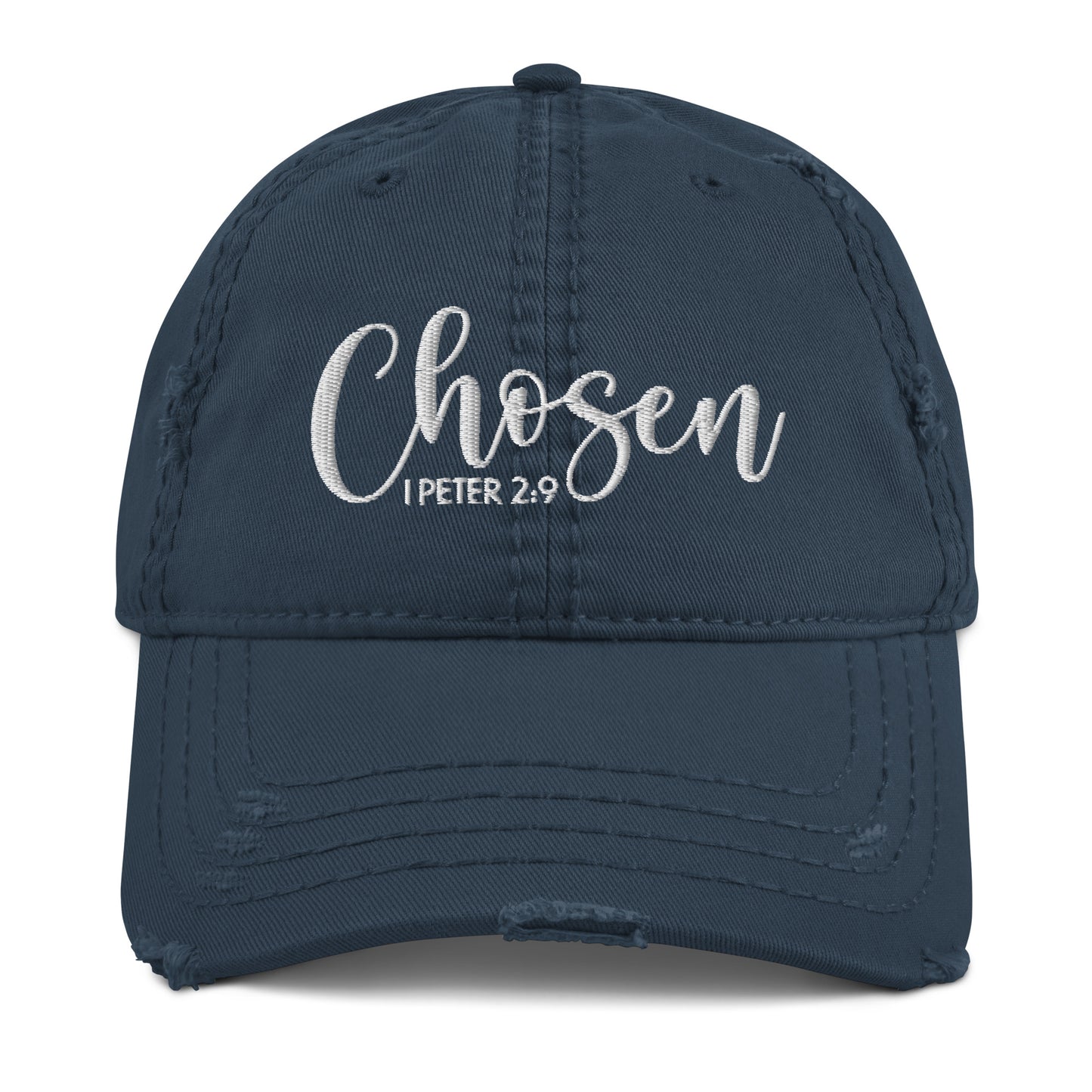 Chosen Distressed Dad Hat (Unisex) - Humble & Faithful Co.