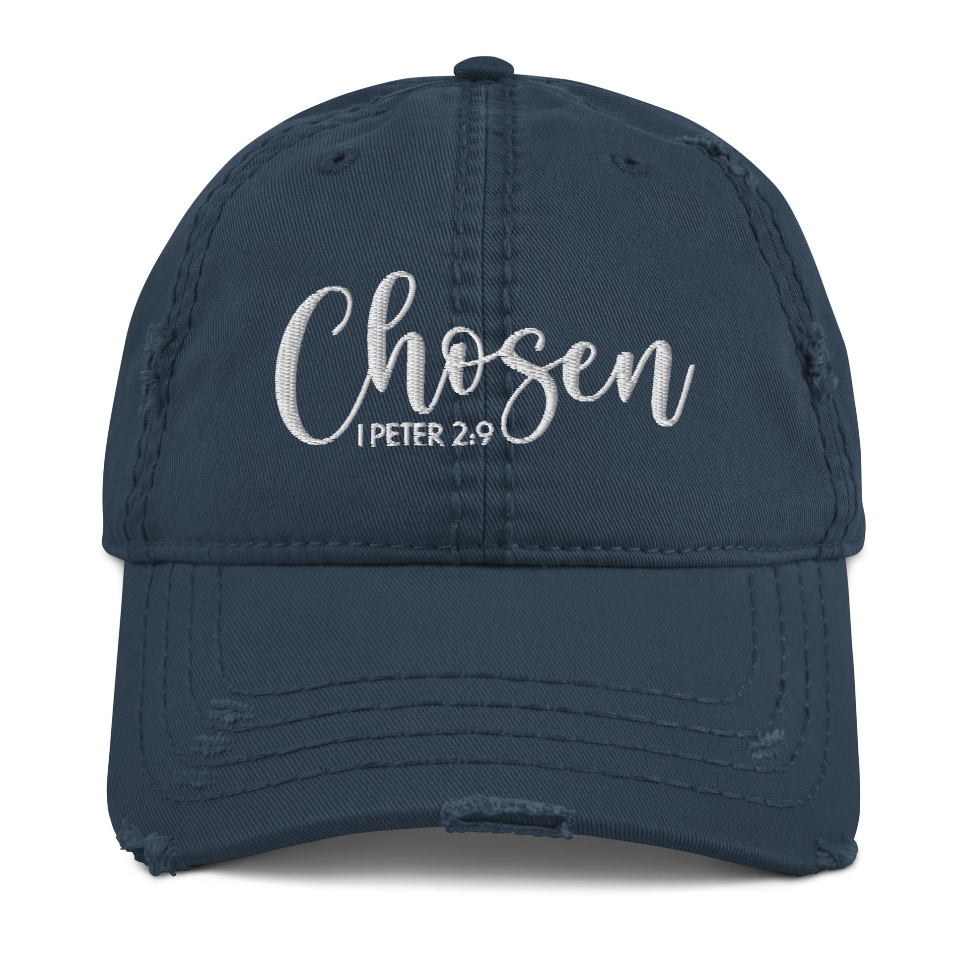 Chosen Distressed Dad Hat (Unisex) - Humble & Faithful Co.
