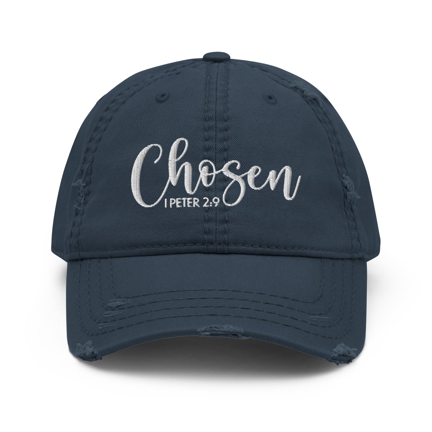 Chosen Distressed Dad Hat (Unisex) - Humble & Faithful Co.