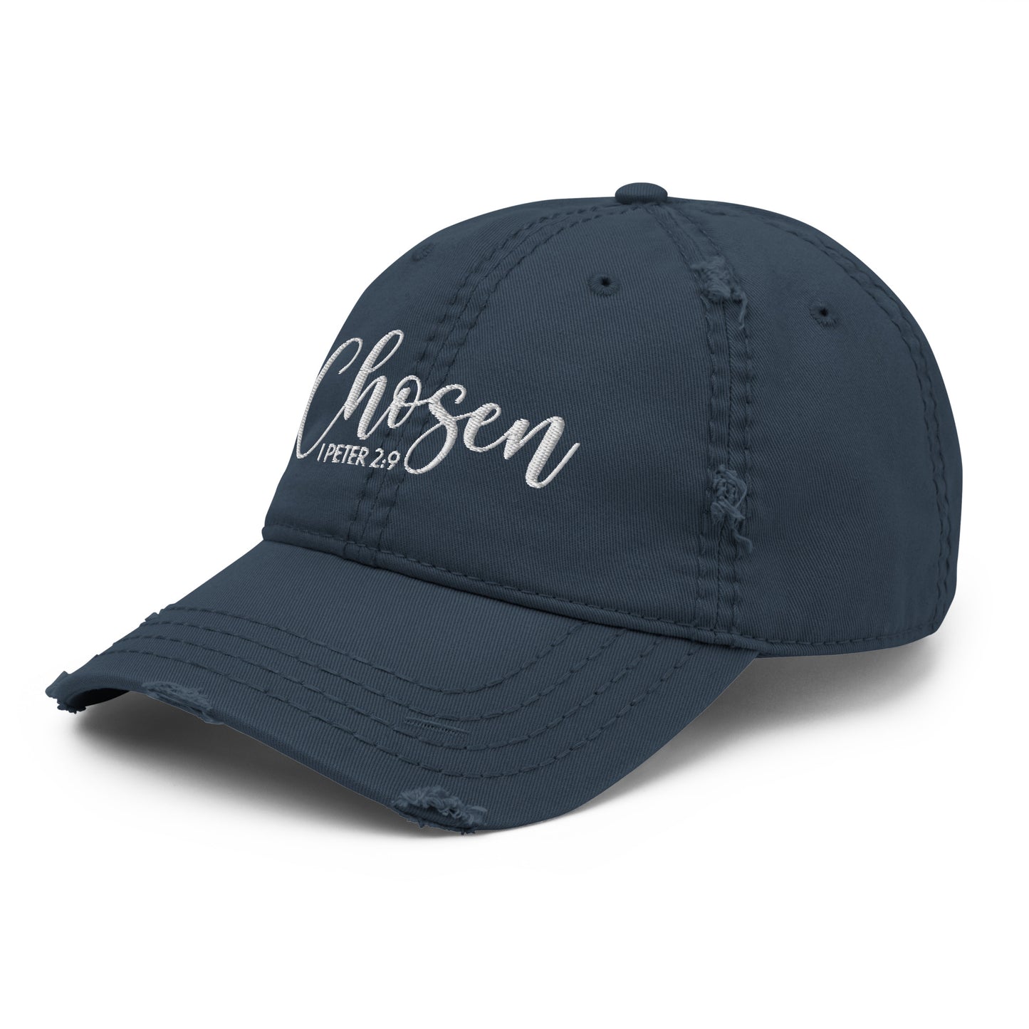 Chosen Distressed Dad Hat (Unisex) - Humble & Faithful Co.