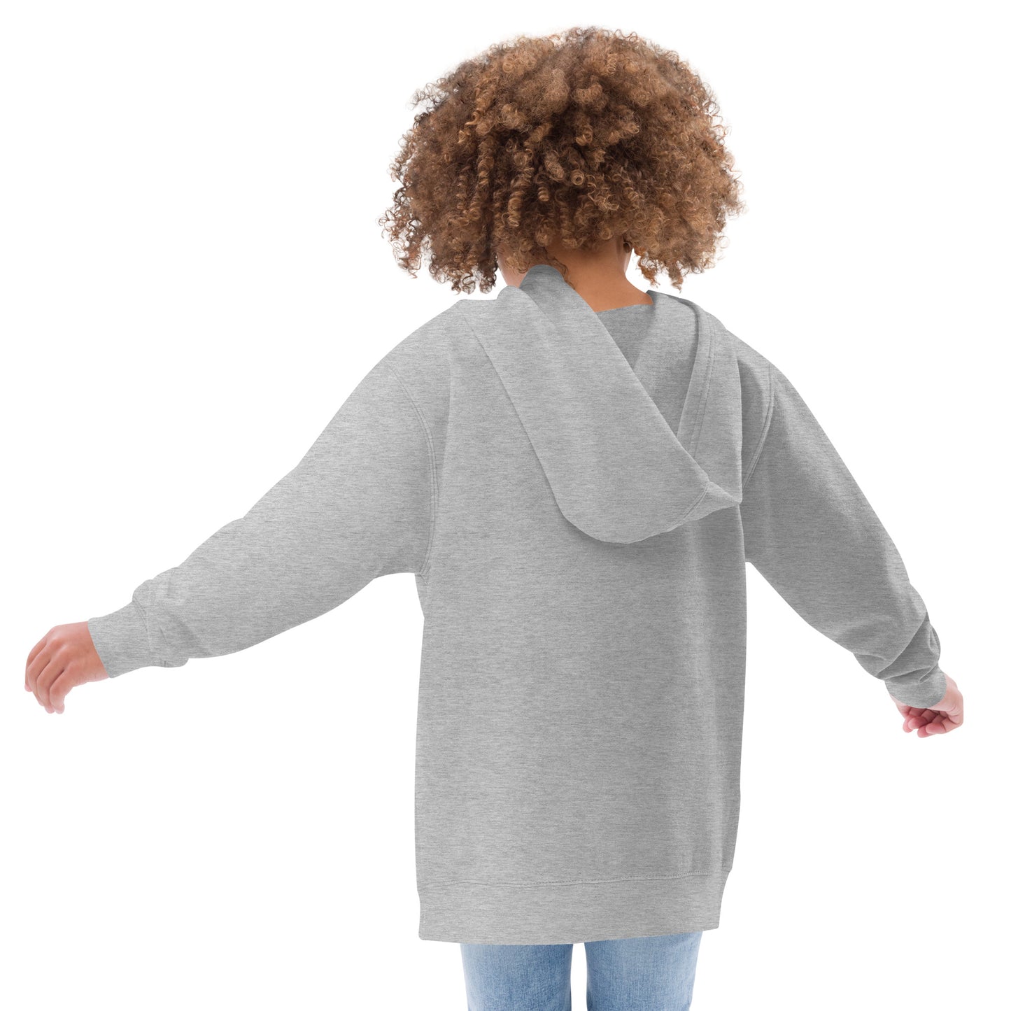 Kids Embroidered "Yeshua" Fleece Hoodie - Humble & Faithful Co.