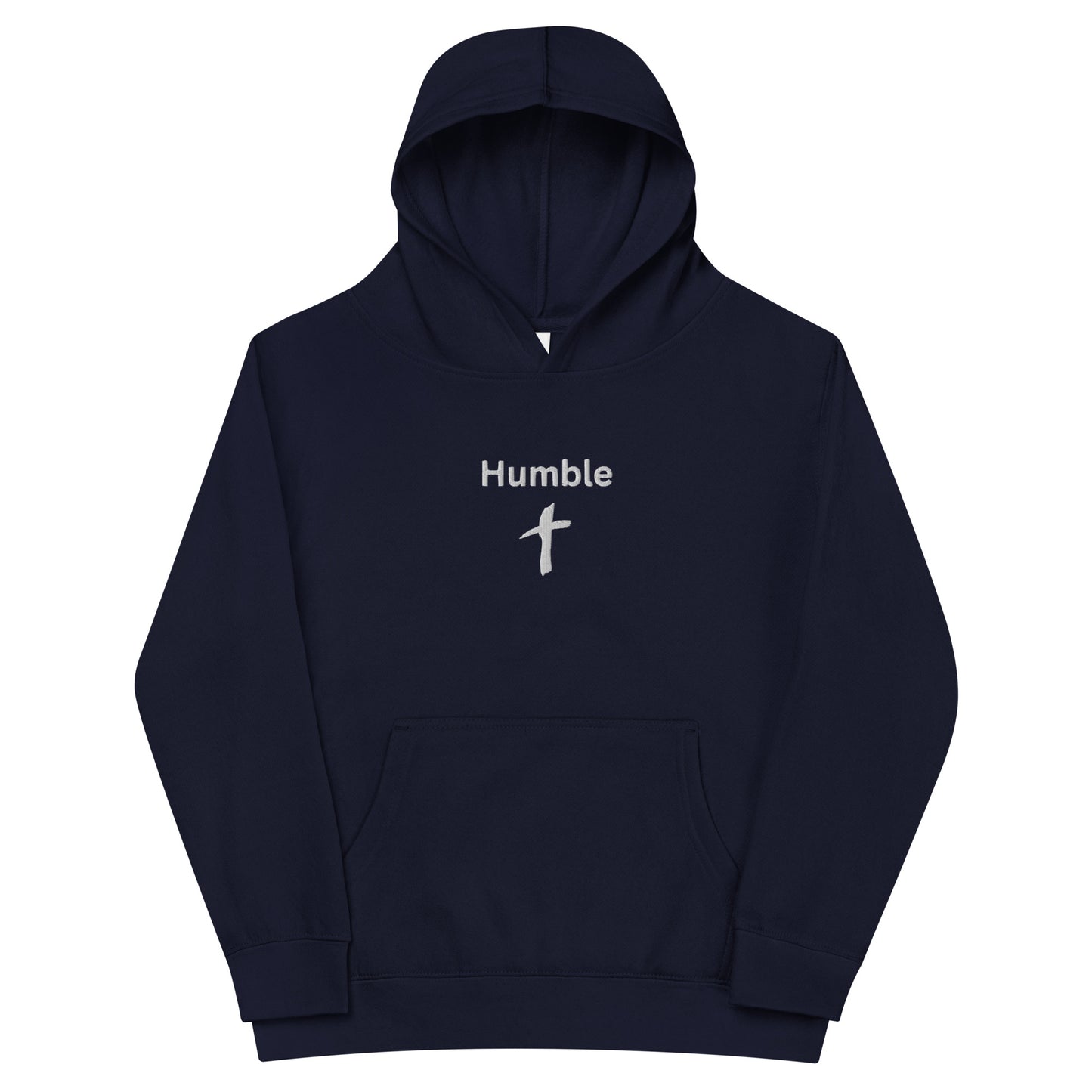 Kids Embroidered "Humble" Fleece Hoodie - Humble & Faithful Co.