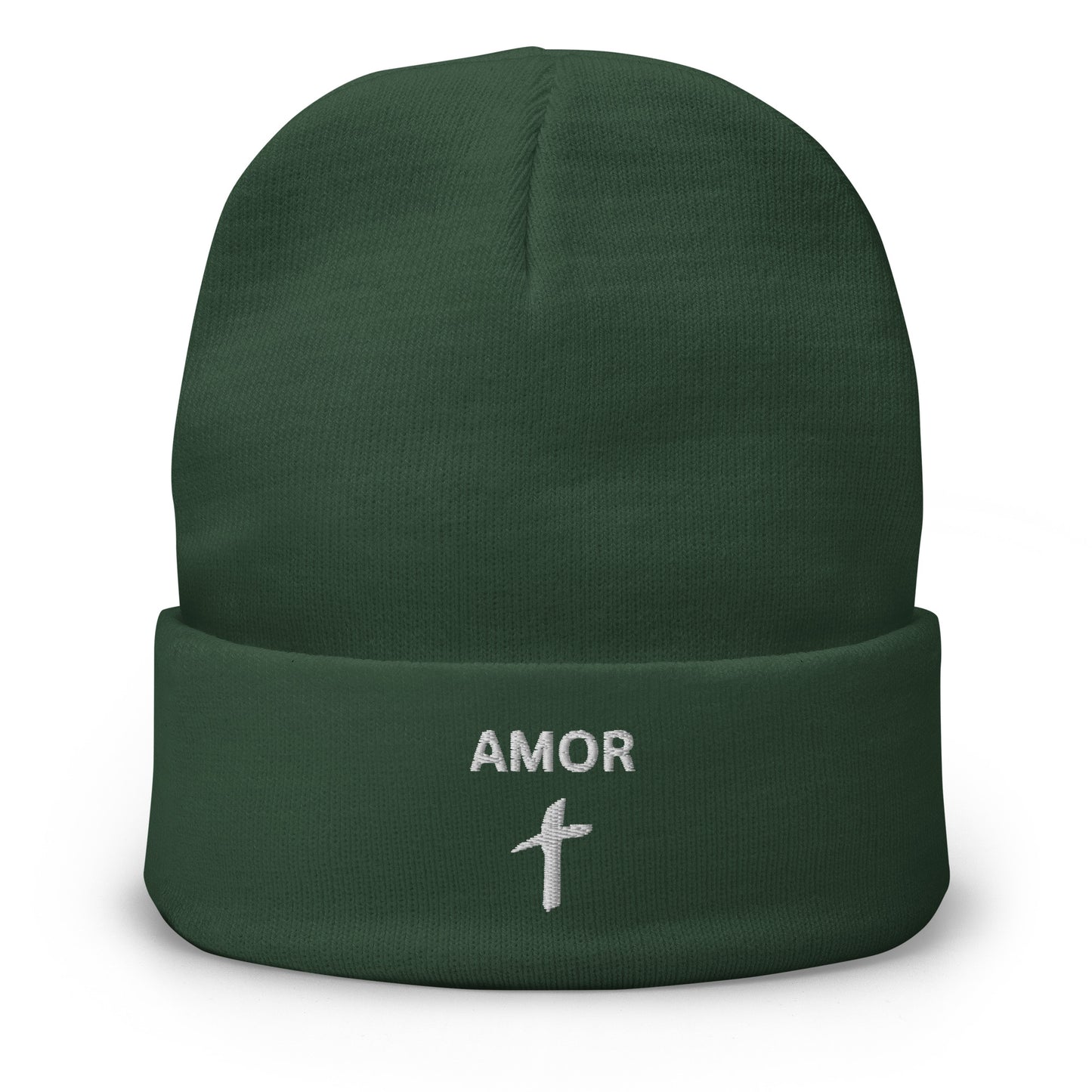 Embroidered "Amor" Beanie (Unisex) - Humble & Faithful Co.