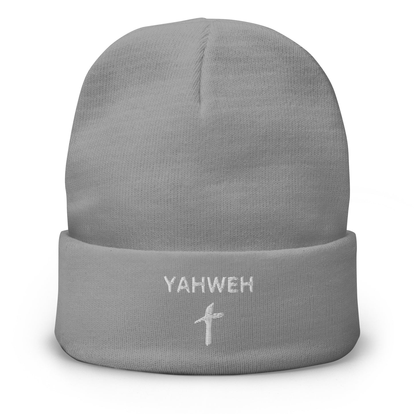 Embroidered "Yahweh" Beanie (Unisex) - Humble & Faithful Co.