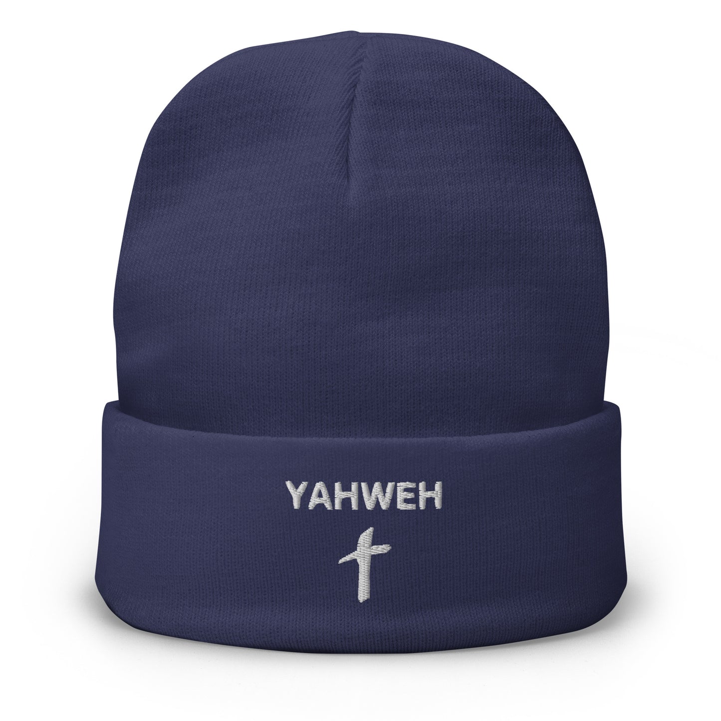Embroidered "Yahweh" Beanie (Unisex) - Humble & Faithful Co.