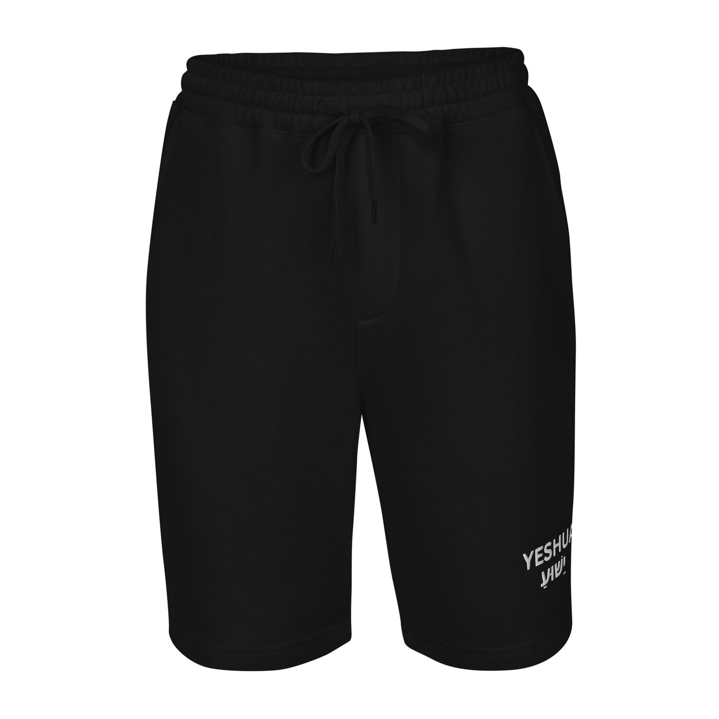Yeshua Embroidered Men's Fleece Shorts - Humble & Faithful Co.