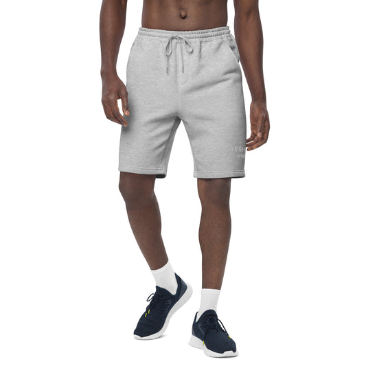 Yeshua Embroidered Men's Fleece Shorts - Humble & Faithful Co.