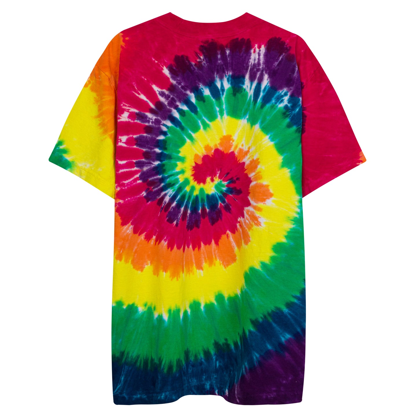 Oversized Embroidered Blessed Tie-Dye T-Shirt (Unisex) - Humble & Faithful Co.