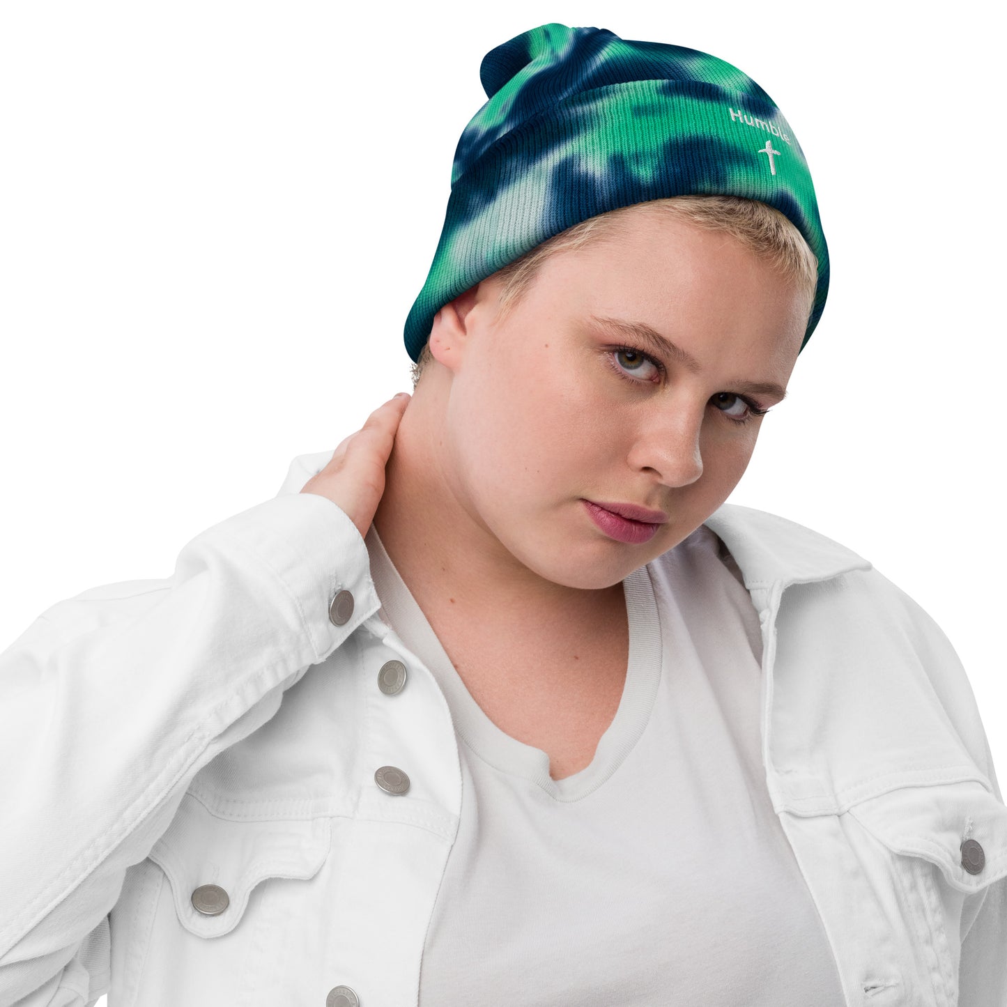 Embroidered "Humble" Tie-Dye Beanie (Unisex) - Humble & Faithful Co.