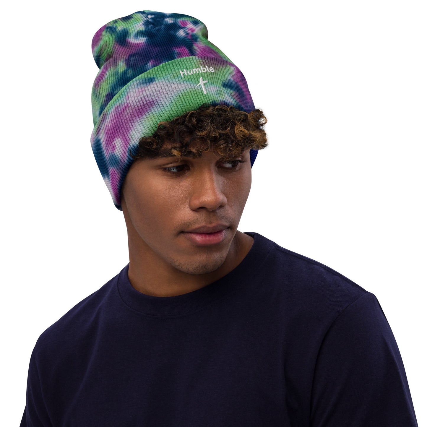 Embroidered "Humble" Tie-Dye Beanie (Unisex) - Humble & Faithful Co.