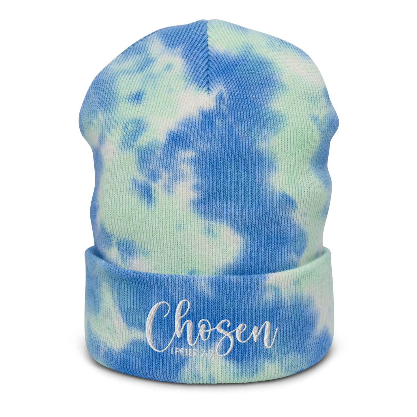 Chosen Embroidered Tie-Dye Beanie (Unisex) - Humble & Faithful Co.