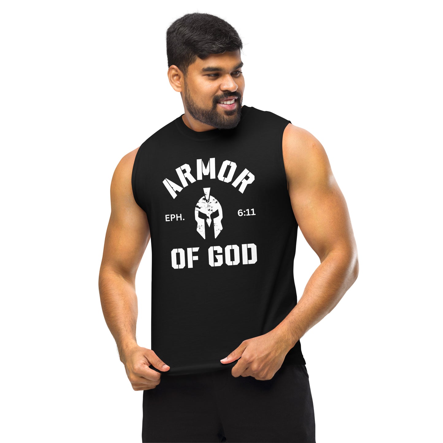Armor of God Muscle Shirt - Humble & Faithful Co.