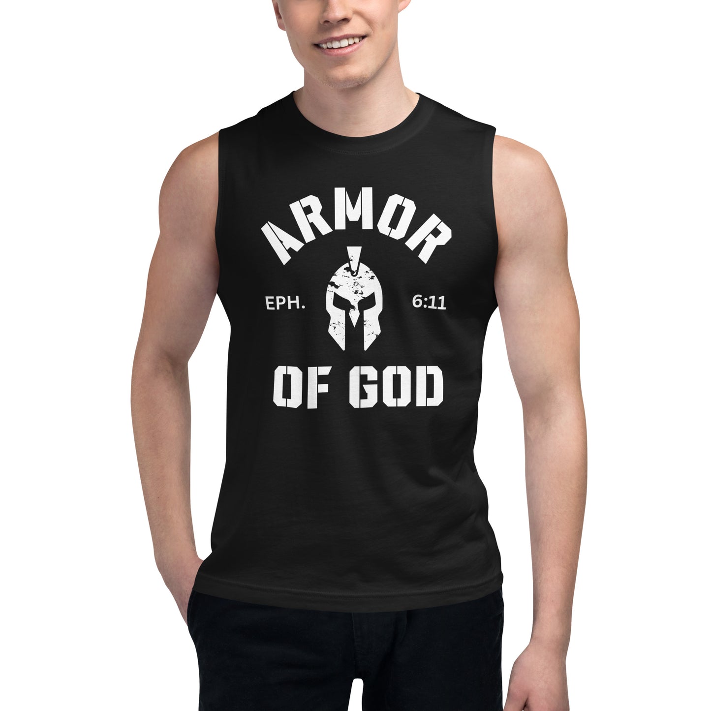 Armor of God Muscle Shirt - Humble & Faithful Co.