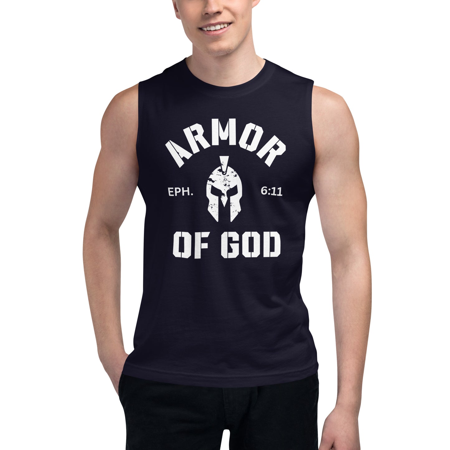 Armor of God Muscle Shirt - Humble & Faithful Co.