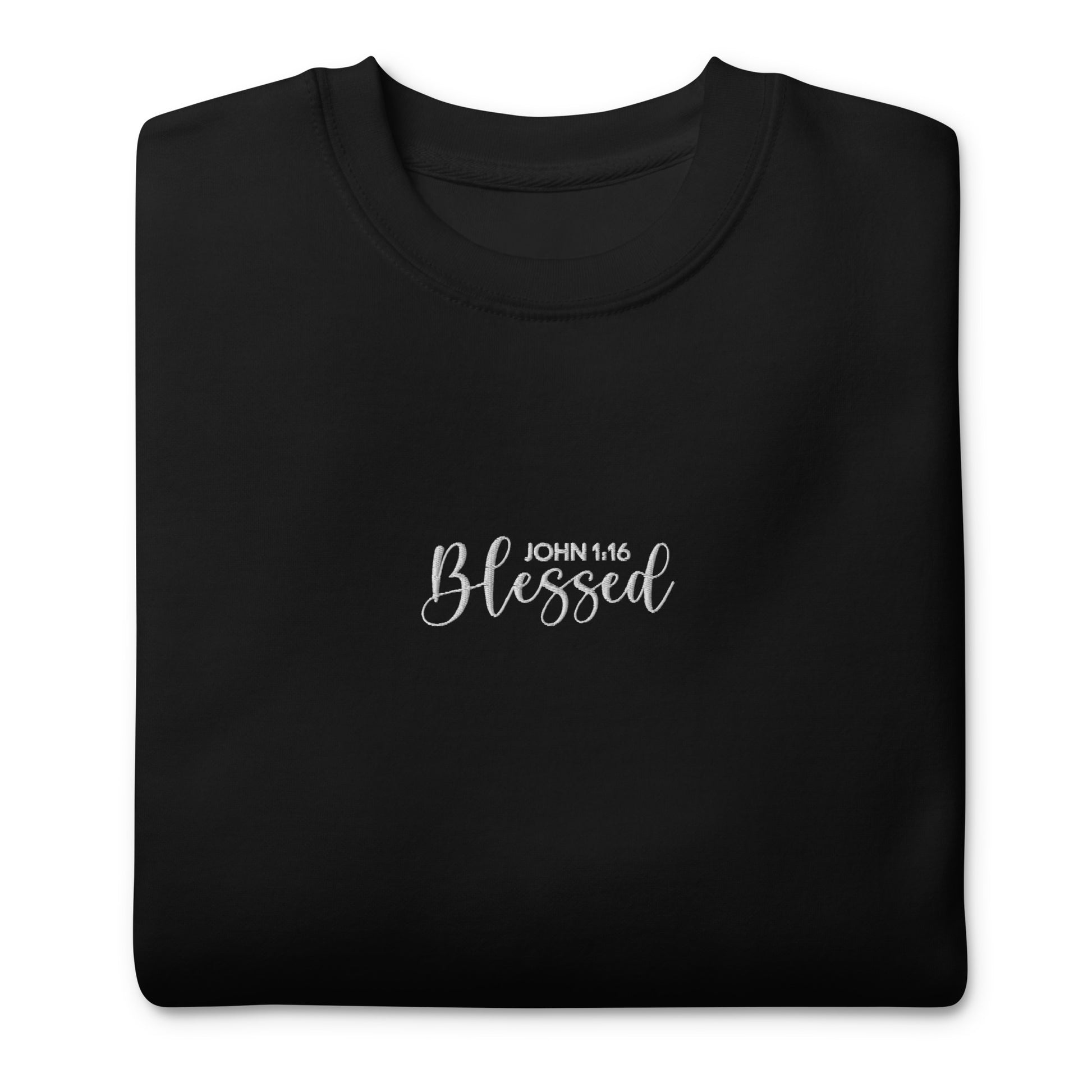 Women's Blessed Premium Embroidered Sweatshirt - Humble & Faithful Co.