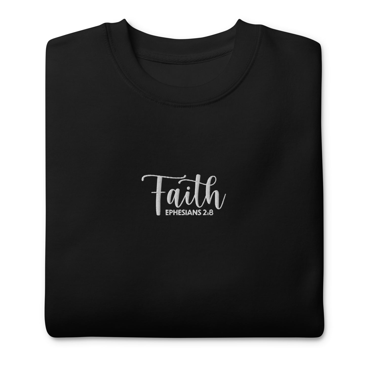 Women's Faith Premium Embroidered Sweatshirt - Humble & Faithful Co.