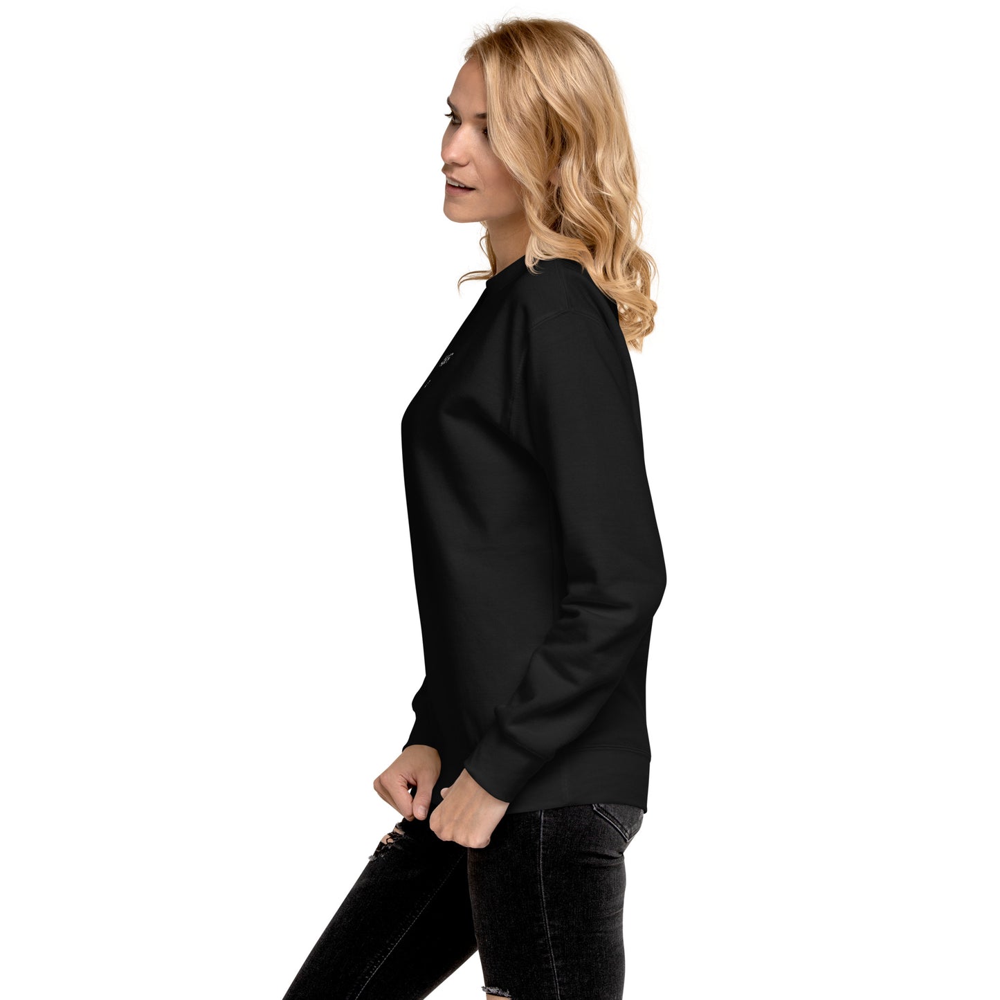 Women's Premium Embroidered "Amor" Sweatshirt - Humble & Faithful Co.