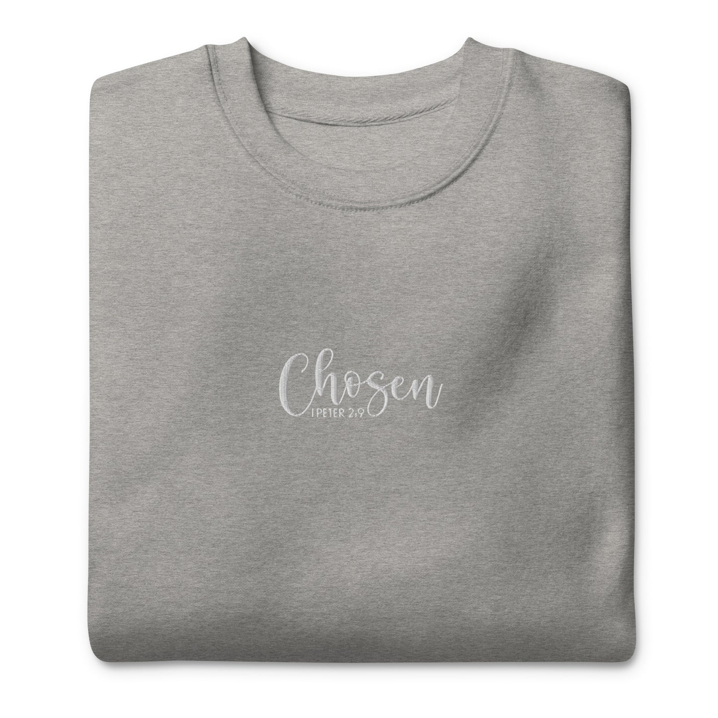 Women's Chosen Premium Embroidered Sweatshirt - Humble & Faithful Co.