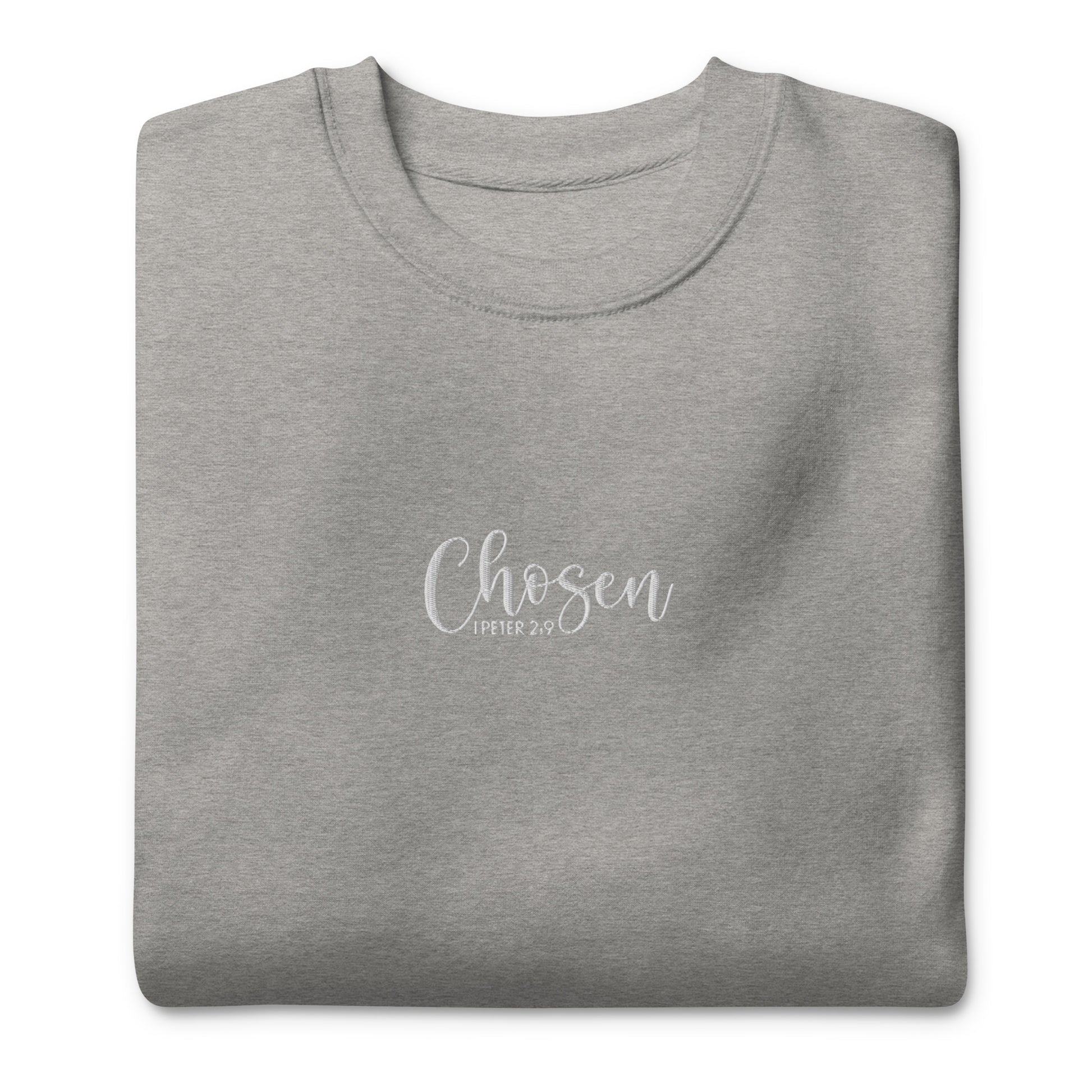Women's Chosen Premium Embroidered Sweatshirt - Humble & Faithful Co.