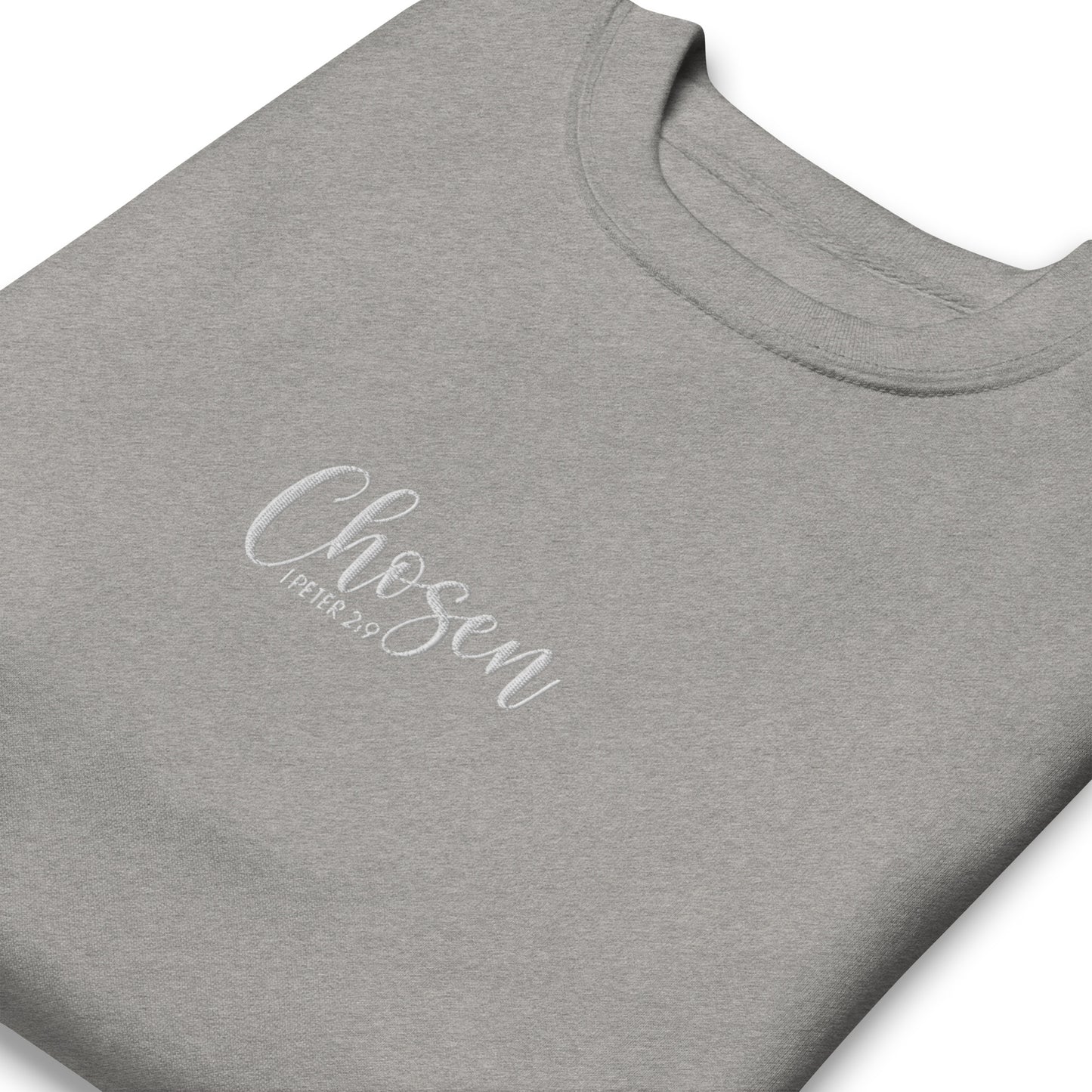 Women's Chosen Premium Embroidered Sweatshirt - Humble & Faithful Co.