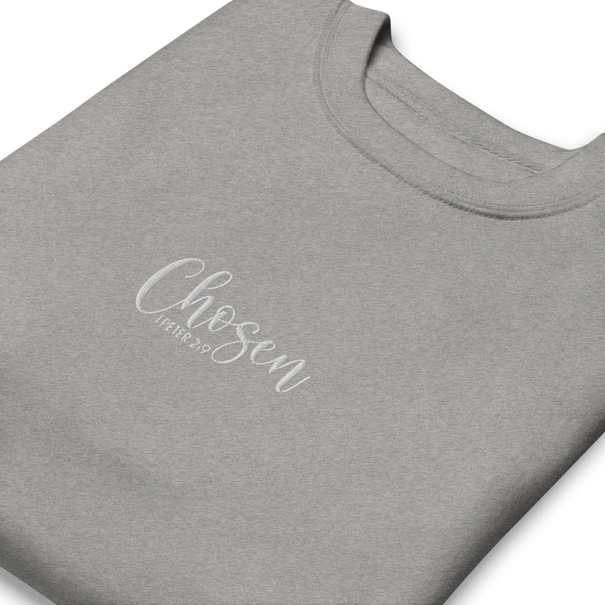 Women's Chosen Premium Embroidered Sweatshirt - Humble & Faithful Co.