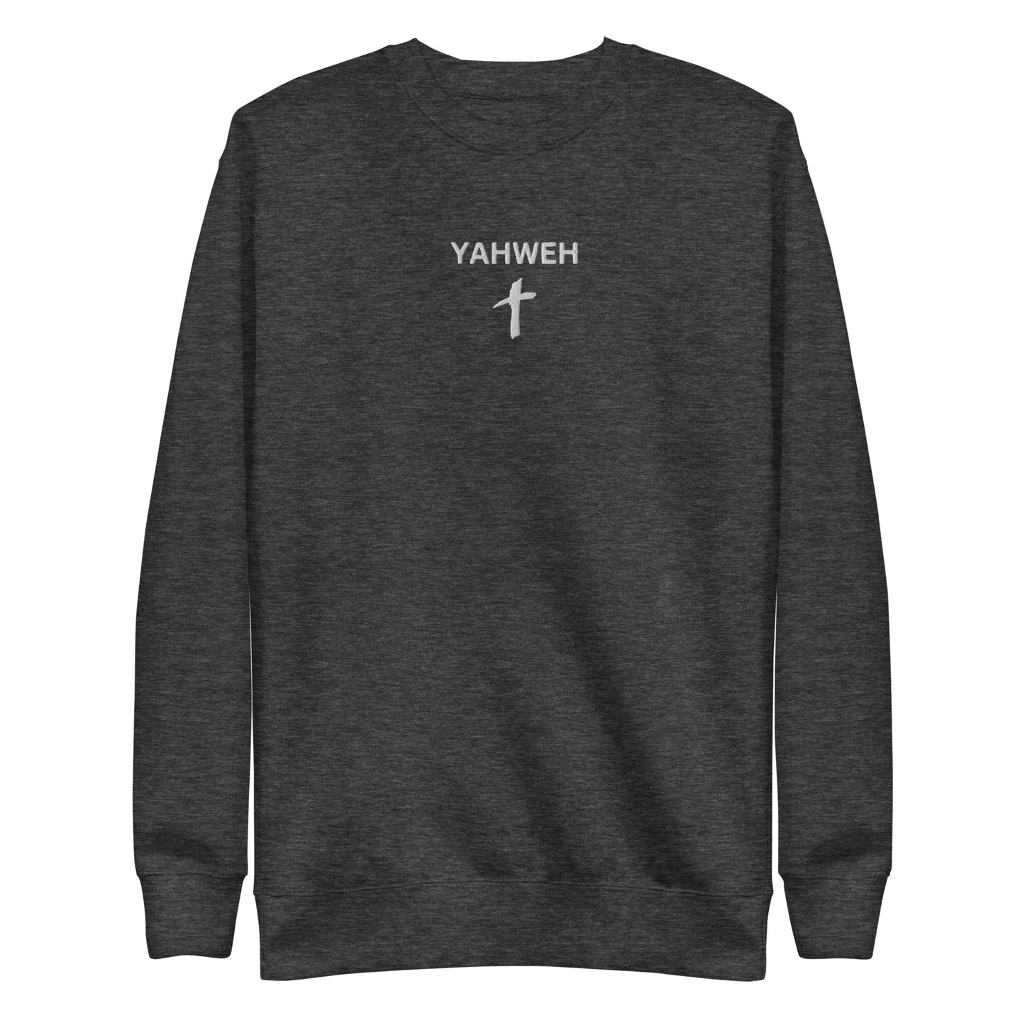 Women's Premium Embroidered "Yahweh" Sweatshirt - Humble & Faithful Co.