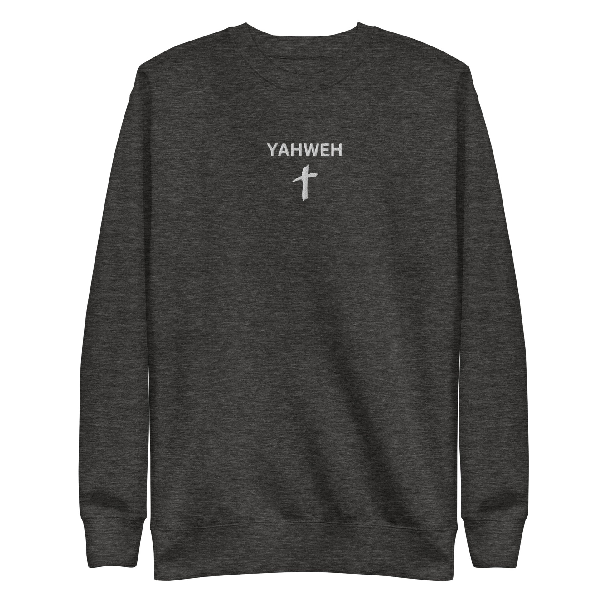 Women's Premium Embroidered "Yahweh" Sweatshirt - Humble & Faithful Co.
