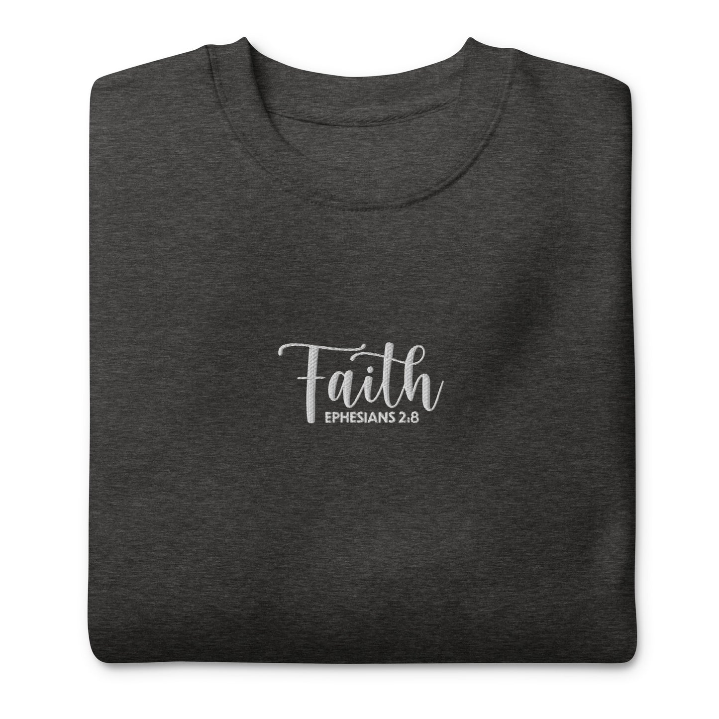 Women's Faith Premium Embroidered Sweatshirt - Humble & Faithful Co.
